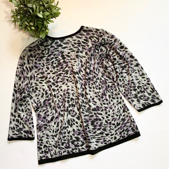 Cathy Daniels Animal Print Top - Picture 4 of 4